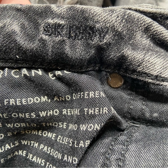 AMERICAN EAGLE Next Level Flex Faded Black Patched Skinny Jean - Picture 11 of 15